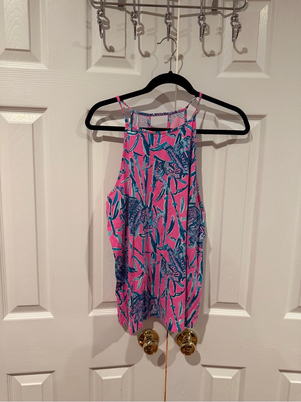 Lilly Pulitzer Tank Top- Pink and Teal